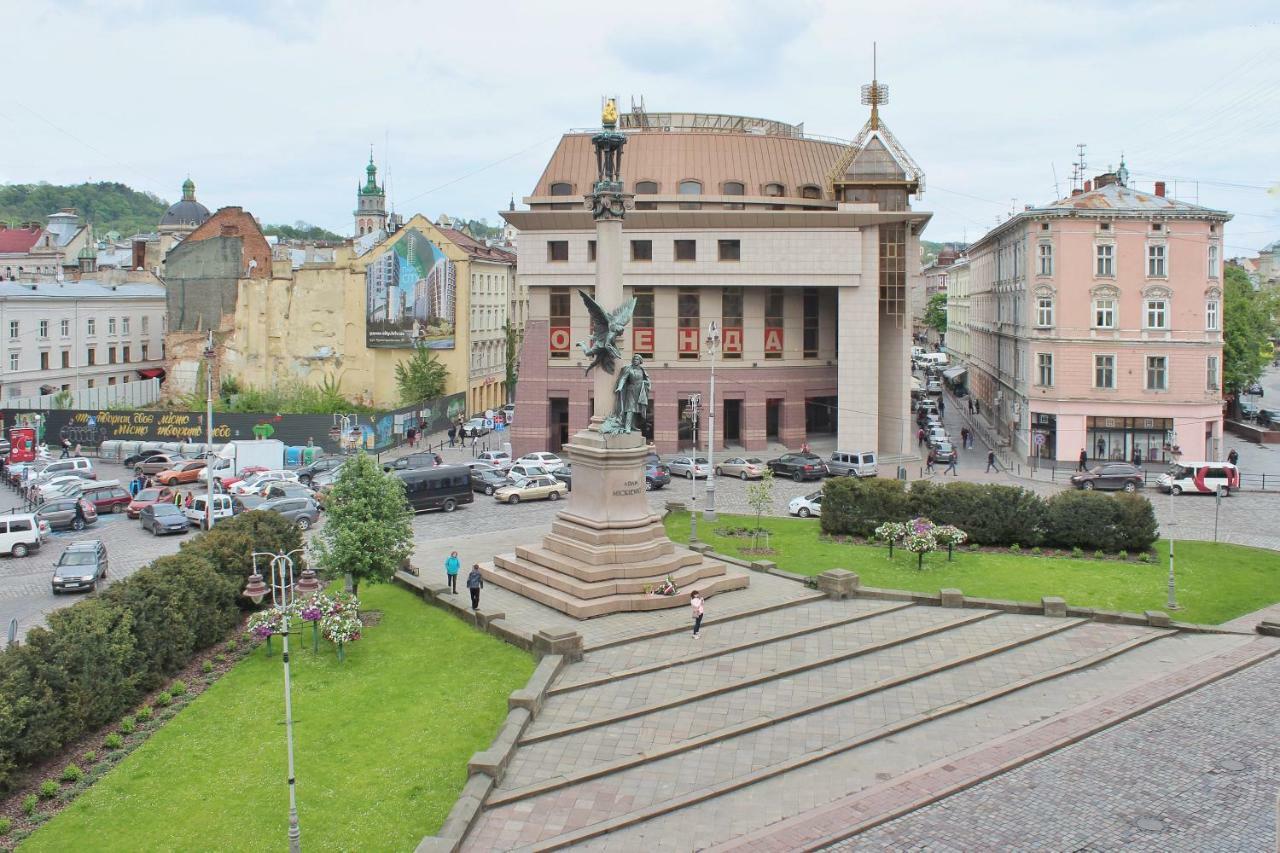 Квартира В Центрі Львова Вулиця Міцкевича 5, Простора З Гарним Видом На Місто Extérieur photo